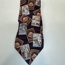 Vintage Coca-Cola Tie Men&#39;s Necktie 100% Silk Baseball Batting - $14.03