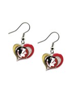 Aminco Florida State Seminoles Swirl Heart Earrings Team Color 2.5 - €11,13 EUR