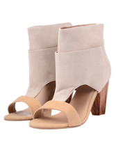 J Shoes Bernice Off White Suede T-Strap Booties Open Foot Boots SZ UK 6 ... - £49.86 GBP