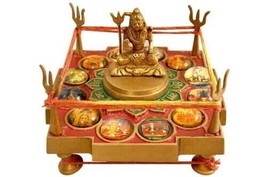 Sampoorna JyotirLingam Chowki 12 Lord Shiva Temple Shivling Images Energ... - £112.23 GBP