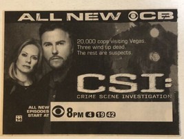 CSI Tv Guide Vintage Print Ad William Peterson Marg Helgenberger Tpa8 - £4.57 GBP