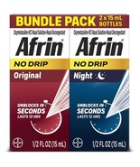 Afrin No Drip Original + Night Nasal *04/2026*Mist Bundle Pack, Non-Drowsy, - $292.88 MXN