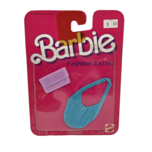 VINTAGE 1984 BARBIE FASHION EXTRAS PURPLE BLUE PURSE # 7957 NEW SEALED P... - $19.00