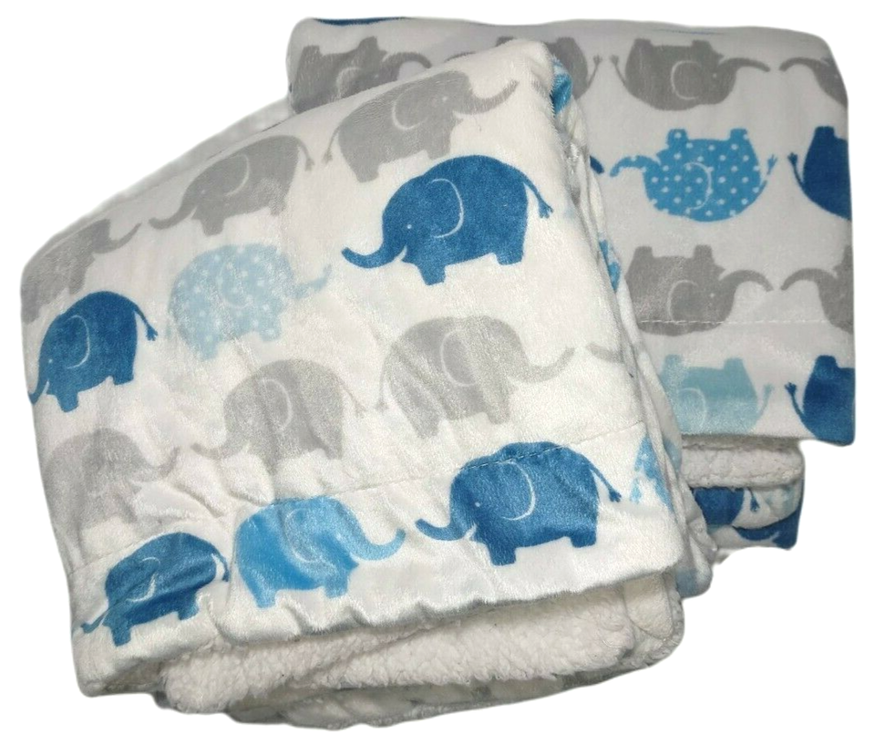 SL S L Home Fashions RN 119741 Baby Boy Blanket Blue Brown 3D Monkey Plush
