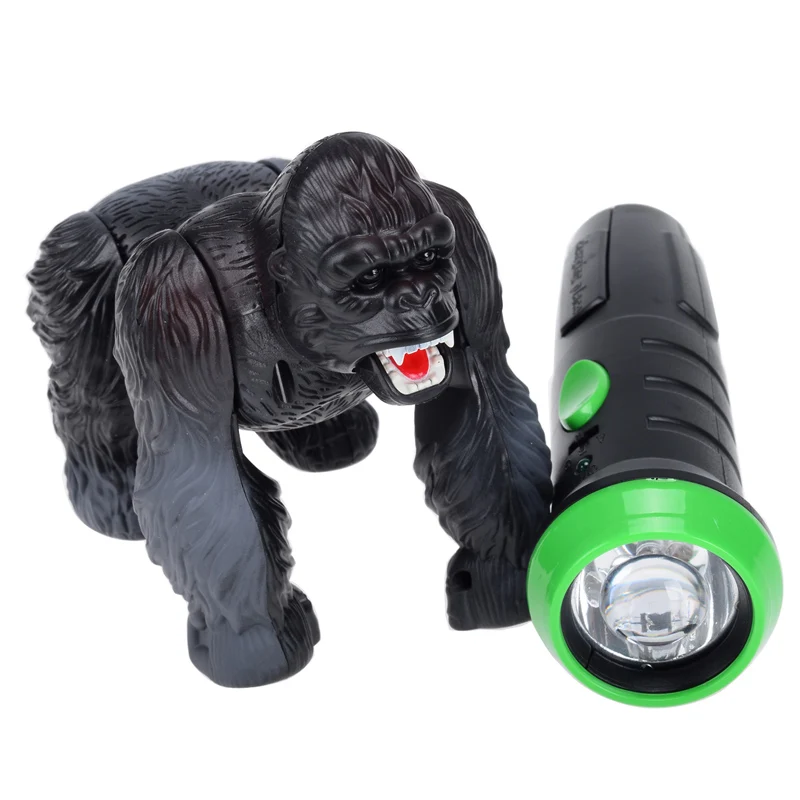 Lighting Infrared RC Gorilla Simulative Remote Control Animal Electric Toy with - £18.98 GBP