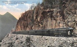 Excursion Railroad Train White Pass &amp; Yukon Route RR Alaska 1910c postcard - £5.53 GBP