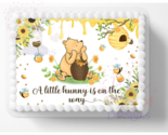 A Little Hunny On Way Edible Image Theme Baby Shower Cake Topper Frostin... - $16.14+