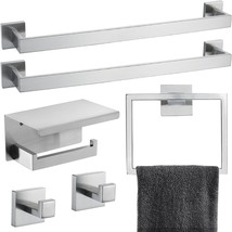 Brushed Nickel Bathroom Towel Bar Set Bathroom Accessories Hardware Set - £79.46 GBP