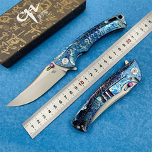 CH EMPEROR Original M390 Blade Titanium Handle EDC Flipper Folding Knife - £204.70 GBP