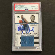 2010-11 Rookies &amp; Stars Freshman Orientation #4 Wesley Johnson Signed Relic Card - £47.95 GBP