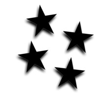 4X Military Star Standard Fits Wrangler willys CJ M38 MB 3 4 5 6 8 Inch - £12.68 GBP