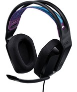 The Black Logitech G335 Wired Gaming Headset Features A Flip-To-Mute Mic... - £50.94 GBP