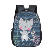 Kawaii Dino Panda Dog Unicorn Print Backpack Children School Bags Kids Kindergar - £22.08 GBP