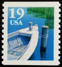 1991 19c Fishing Boat, Coil Scott 2529 Mint F/VF NH - $0.99