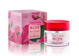 Rose of Bulgaria Day Cream with Natural Rose Water 50ml Moisturizes, soothes  - £6.99 GBP