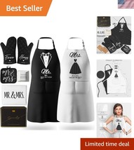 Charming Mr &amp; Mrs Apron Set - Perfect Couple Gift for Weddings &amp; Anniver... - $43.50