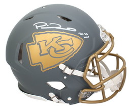 Patrick Mahomes Autographed &quot;3X SB MVP&quot; Slate Authentic Speed Helmet Beckett - £2,297.63 GBP