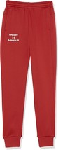 Under Armour Fleece Graphic Jogger Pants Youth Boys Small Red Pull On NEW - £23.25 GBP