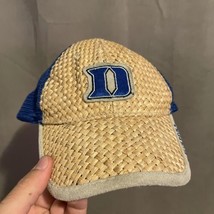 Duke University Straw Hat Blue Devils Colosseum Embroidered Cap - £16.25 GBP