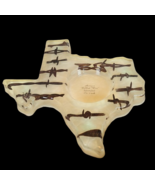 Vintage Texas State Shaped Bobbed Barbed Wire Ashtray Drink Holder Lucit... - $52.64 CAD