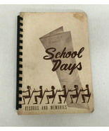 Vintage school days book  records and memories pre- school days  - 12th ... - €17,02 EUR