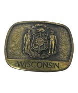 Vintage Marine Banks Wisconsin Belt Buckle Registered Collectors Solid B... - $62.86 CAD