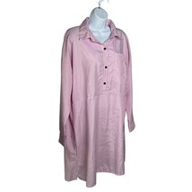 Misslook Tunic Dress 3XL Pink White Stripe - $20.52 CAD