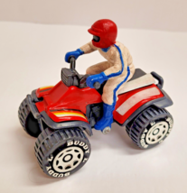 Vintage Four-Wheeler Quad ATV W/Rider Buddy L Metal Plastic 1984 - $12.86