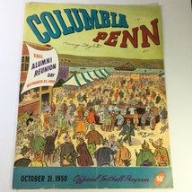 VTG Official Football Program October 21 1950 Columbia Penn Alumni Reunion - $47.50