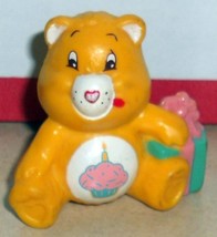 1984 Kenner Care Bears Birthday Bear Mini Pvc Figure Vintage 80&#39;s #4 - £11.34 GBP