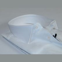 Men 100% Cotton Shirt Manschett Quesste Turkey Slim Fit 6042-07 White Fancy image 3