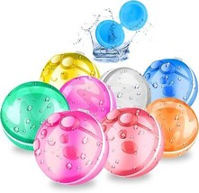 8Pcs Reusable Water Balloons Quick Refillable Water Balloon for Kids Adu... - $30.45