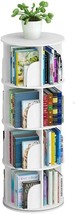 4 Tier 360° Rotating Stackable Shelves Bookshelf Organizer (White) - £114.29 GBP