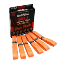 KARAKAL PU Super Original Assorted Grip Racket Racquet Grip Orange 6pcs ... - $43.46