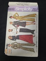Simplicity Sewing Pattern #6612 Ladies Skirt Pants Top Size 8 Bust 31.5 ... - $9.95