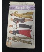 Simplicity Sewing Pattern #6612 Ladies Skirt Pants Top Size 8 Bust 31.5 ... - $182.01 MXN