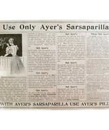 Ayer&#39;s Sarsaparilla Cure All 1897 Advertisement Victorian Quack Medicine... - €26,28 EUR
