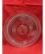 Vintage Queen Mary Clear Glass by Anchor Hocking 12&quot; Sandwich Platter - £9.41 GBP