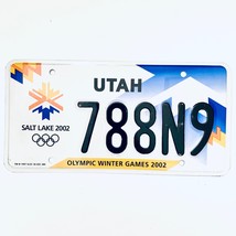 2002 United States Utah Olympic Winter Games Passenger License Plate 788N9 - £13.32 GBP