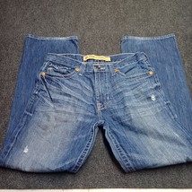 Big Star Pioneer Bootcut Men Jeans 32x30 Blue Flap Back Regular Fit Pants - £36.63 GBP