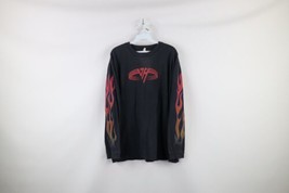 Vtg 90s Mens Large Thrashed Fire Flames Van Halen 3 1998 Band Tour T-Shirt USA - £174.05 GBP