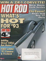 Hot Rod Magazine January 1993 New Basic Tech Series Hot Rod 45th Anniversary - £1.98 GBP