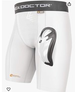 New Shock Doctor 221 Core Compression Short with Bioflex Cup Mens Sz Large - €16,56 EUR