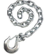 (2) 35&quot; Gooseneck Trailer Safety Chain 3/8&quot; Slip Hook Clip  0900145 - $709.49 MXN