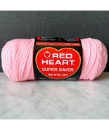 Red Heart Super Saver Worsted Acrylic Yarn - 1 Skein 8 oz Petal Pink #373 - $157.16 MXN