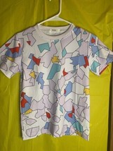 Youth Abstract White Shirt Size 6-7 - £7.48 GBP