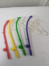 Vntg Fishin Around Game Replacement part Fishing Poles Red yellow green ... - $15.00