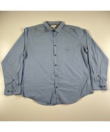 Calvin Klein Shirt Mens XL Light Blue Button Down Long Sleeve Infinite F... - £12.65 GBP