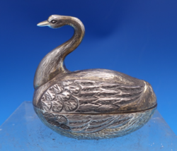 Tane Mexican Sterling Silver Candy Dish Covered Swan Shape GW Interior (... - $484.11