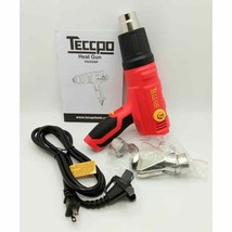 TECCPO 1500W Electric Heat Gun with 3 Temp Modes Red - £15.90 GBP